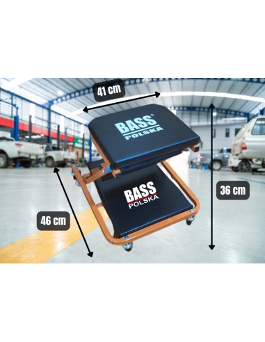 Scaun de atelier pliabil 2 in 1, Bass Polska, 110 kg, 3083 Scaun de atelier pliabil 2 in 1, Bass Polska, 110 kg, 3083