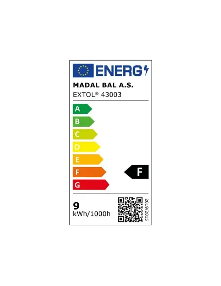 Bec LED E27 9W, Extol Light, 800 lm, lumina calda 2800K Bec LED E27 9W, Extol Light, 800 lm, lumina calda 2800K
