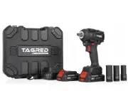 Cheie impact fara perii 600Nm, 2 baterii 20V 2Ah, 3 trepte, valiza, Tagred TA8012