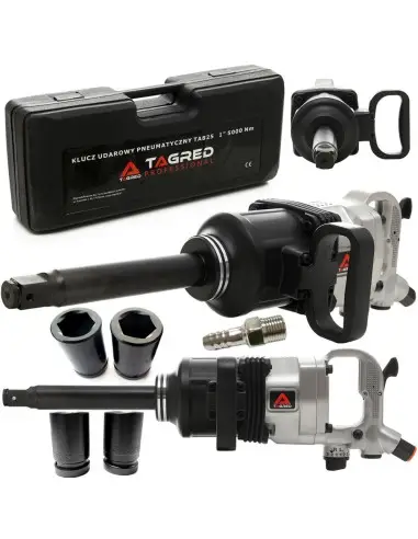 Cheie pneumatica impact 1" 5000Nm 4200rpm, mecanism PIN LESS, tubulare CrV 32-33mm, Tagred TA825 Cheie pneumatica impact 1" 5000Nm 4200rpm, mecanism PIN LESS, tubulare CrV 32-33mm, Tagred TA825