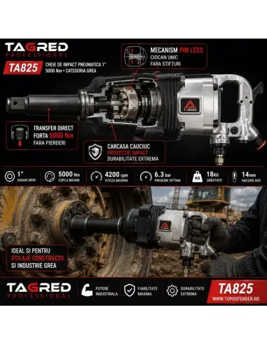 Cheie pneumatica impact 1" 5000Nm... Cheie pneumatica impact 1" 5000Nm...