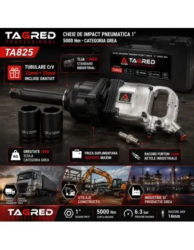 Cheie pneumatica impact 1" 5000Nm... Cheie pneumatica impact 1" 5000Nm...