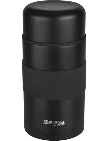 Termos pentru alimente, Kraft&Dele, 1 L cu bol si husa, KD4270