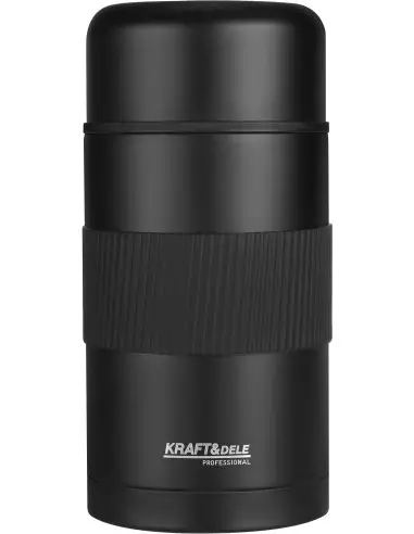 Termos pentru alimente, Kraft&Dele, 1 L cu bol si husa, KD4270