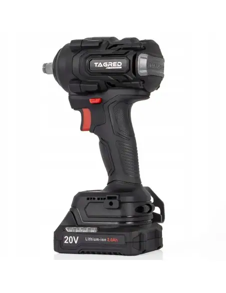 Cheie de impact 600 Nm cu acumulator 20V, TAGRED, 2 baterii, TA8012 Cheie de impact 600 Nm cu acumulator 20V, TAGRED, 2 baterii, TA8012