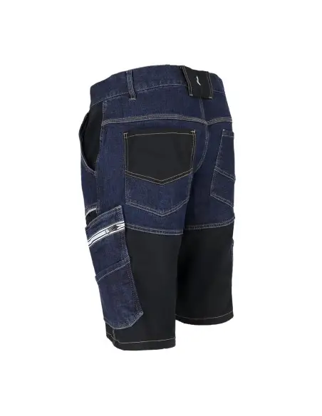 Pantaloni de lucru scurti din denim, RAW-POL, elastici, cu buzunare, JEANS204-TS Pantaloni de lucru scurti din denim, RAW-POL, elastici, cu buzunare, JEANS204-TS