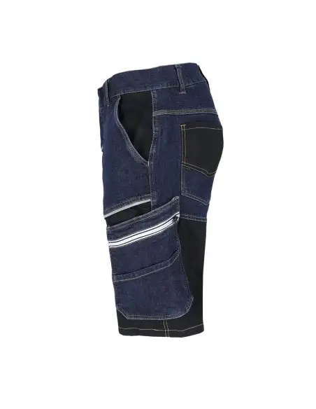 Pantaloni de lucru scurti din denim, RAW-POL, elastici, cu buzunare, JEANS204-TS Pantaloni de lucru scurti din denim, RAW-POL, elastici, cu buzunare, JEANS204-TS