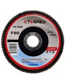 TA1002-Disc circular pentru slefuirea metalelor 125mm/22.23mm P80 Tagred