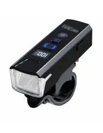 Set lumini LED pentru bicicleta 1200 lm cu telecomanda si claxon, Kraft&Dele, KD12691