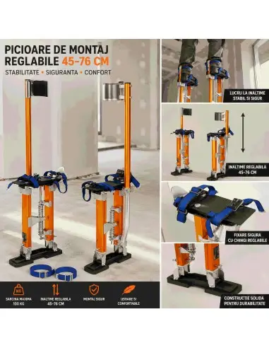 Picioroange de montaj reglabile 45-76...