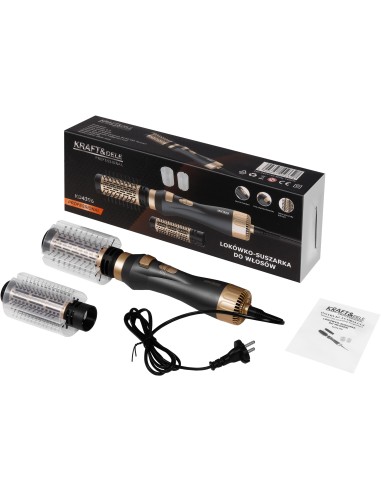 Ondulator si uscator de par, Kraft&Dele, 1400 W, 2 trepte temperatura, 2 perii rotative, KD4396 Ondulator si uscator de par, Kraft&Dele, 1400 W, 2 trepte temperatura, 2 perii rotative, KD4396