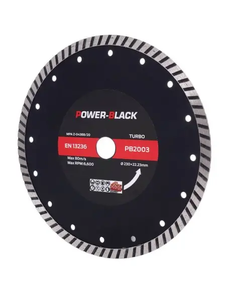 PB2003 - Lama diamantata turbo pentru taierea betonului, 230x22.2 mm Tagred TAGRED Professional - Cuttere si lame