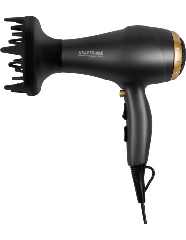 Uscator de par cu accesorii, Kraft&Dele, 2400 W, difuzor, concentrator, KD4385 Uscator de par cu accesorii, Kraft&Dele, 2400 W, difuzor, concentrator, KD4385