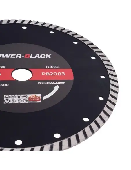 PB2003 - Lama diamantata turbo pentru taierea betonului, 230x22.2 mm Tagred TAGRED Professional - Cuttere si lame