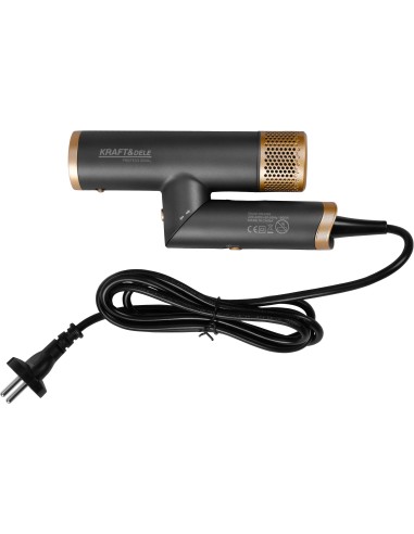 Uscator de par cu 5 accesorii, Kraft&Dele, 1800 W, afisaj LED, KD4383 Uscator de par cu 5 accesorii, Kraft&Dele, 1800 W, afisaj LED, KD4383