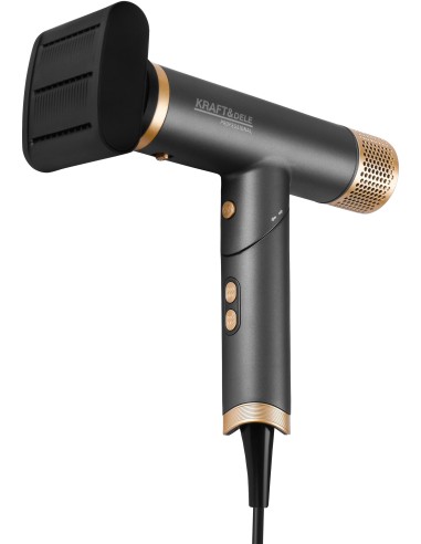 Uscator de par cu 5 accesorii, Kraft&Dele, 1800 W, afisaj LED, KD4383 Uscator de par cu 5 accesorii, Kraft&Dele, 1800 W, afisaj LED, KD4383