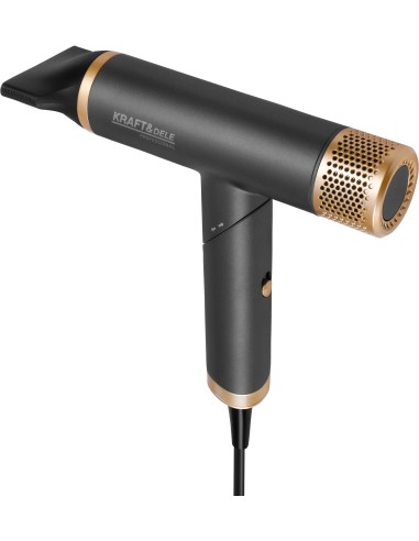Uscator de par cu 5 accesorii, Kraft&Dele, 1800 W, afisaj LED, KD4383 Uscator de par cu 5 accesorii, Kraft&Dele, 1800 W, afisaj LED, KD4383