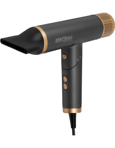 Uscator de par cu 5 accesorii, Kraft&Dele, 1800 W, afisaj LED, KD4383 Uscator de par cu 5 accesorii, Kraft&Dele, 1800 W, afisaj LED, KD4383