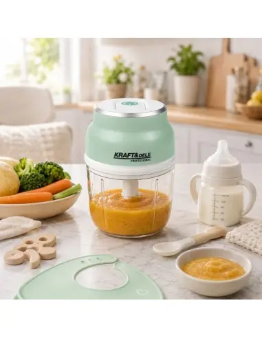 Tocator de legume si carne fara fir, Kraft&Dele, 230 ml, 2500 mAh, KD4362 Tocator de legume si carne fara fir, Kraft&Dele, 230 ml, 2500 mAh, KD4362