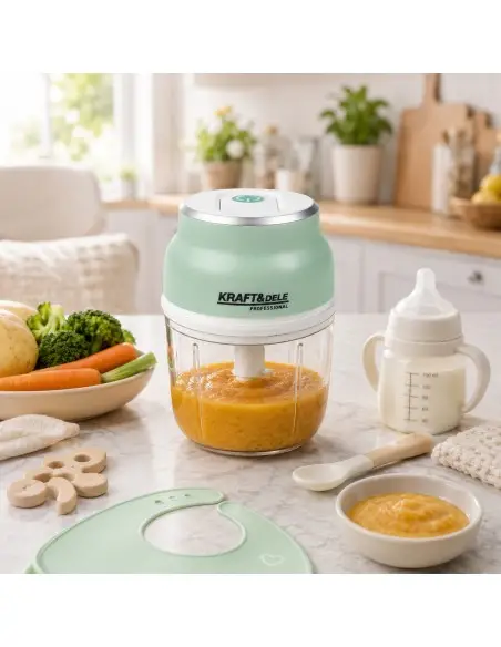 Tocator de legume si carne fara fir, Kraft&Dele, 230 ml, 2500 mAh, KD4362 Tocator de legume si carne fara fir, Kraft&Dele, 230 ml, 2500 mAh, KD4362