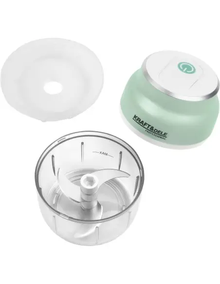 Tocator pentru carne si legume fara fir, Kraft&Dele, 150 ml, 2500 mAh, KD4361 Tocator pentru carne si legume fara fir, Kraft&Dele, 150 ml, 2500 mAh, KD4361