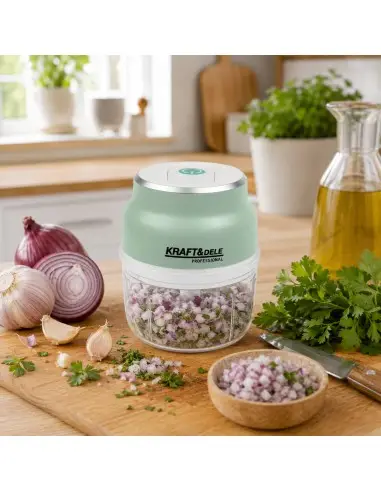 Tocator pentru carne si legume fara fir, Kraft&Dele, 150 ml, 2500 mAh, KD4361 Tocator pentru carne si legume fara fir, Kraft&Dele, 150 ml, 2500 mAh, KD4361