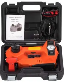 Cric electric auto 12V 5T ,compresor 10 bar + lanterna LED, cablu 3.5m, Kraft&Dele KD1367