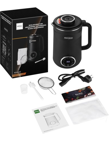 Aparat pentru lapte vegetal, Kraft&Dele, incalzire 1000 W, mixare 250 W, KD4313