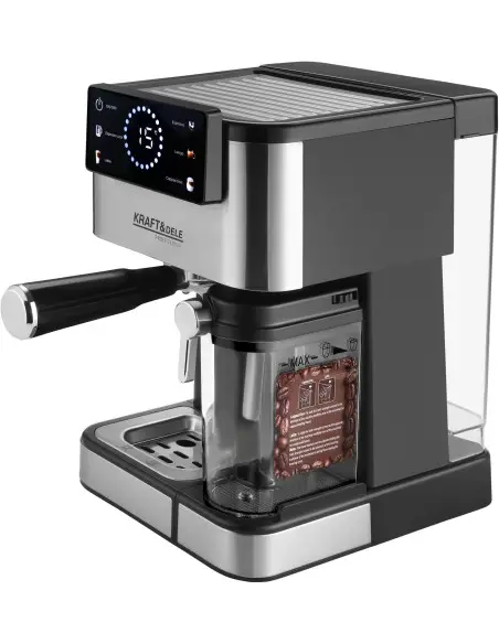 Espressor, Kraft&Dele, 1500 W, 20 bar, LCD, KD4292 Espressor, Kraft&Dele, 1500 W, 20 bar, LCD, KD4292