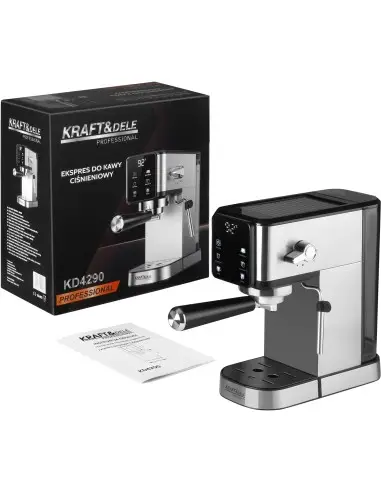 Aparat de cafea, Kraft&Dele, 1500 W, 20 bar, rezervor 1 L, KD4290 Aparat de cafea, Kraft&Dele, 1500 W, 20 bar, rezervor 1 L, KD4290