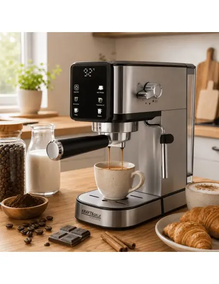 Aparat de cafea, Kraft&Dele, 1500 W, 20 bar, rezervor 1 L, KD4290 Aparat de cafea, Kraft&Dele, 1500 W, 20 bar, rezervor 1 L, KD4290