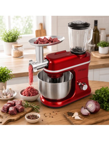 Robot planetar multifunctional 3000W, Kraft&Dele, bol 5L, blender si masina de tocat,KD4228