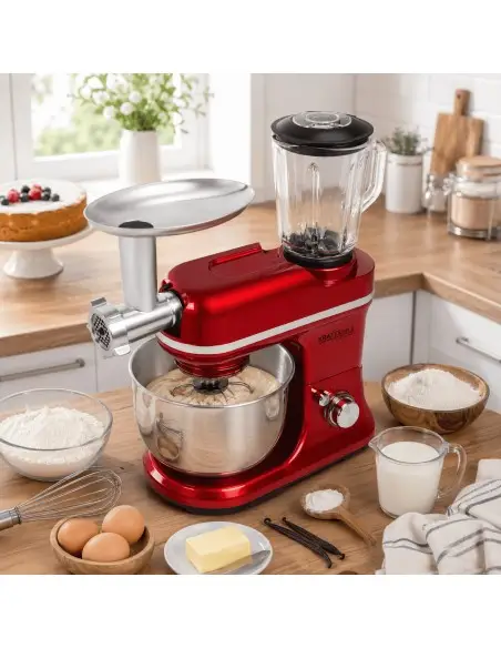 Robot planetar multifunctional 3000W, Kraft&Dele, bol 5L, blender si masina de tocat,KD4228