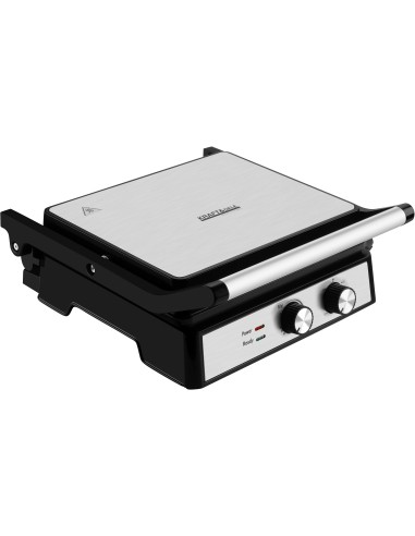 Gratar electric 2400W, Kraft&Dele, deschidere 180°, termostat, KD4201