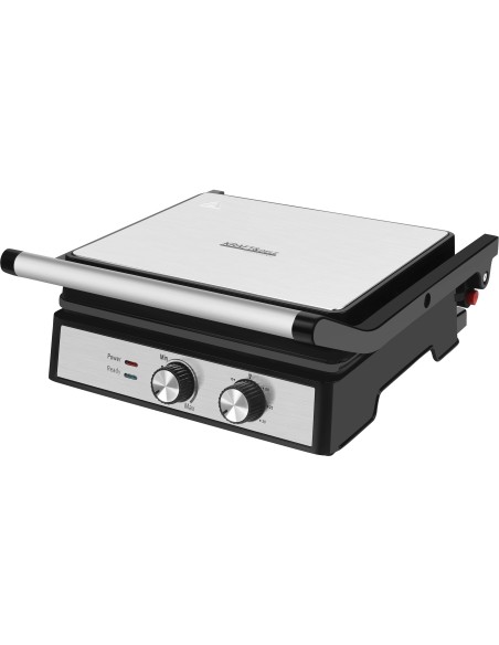 Gratar electric 2400W, Kraft&Dele, deschidere 180°, termostat, KD4201