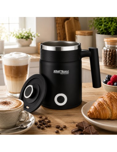 Spumator electric pentru lapte 500W, Kraft&Dele, 2 agitatoare, 300 ml, KD4177 Spumator electric pentru lapte 500W, Kraft&Dele, 2 agitatoare, 300 ml, KD4177