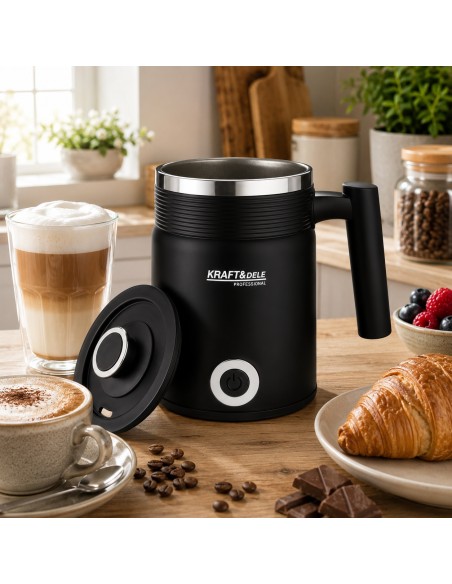 Spumator electric pentru lapte 500W, Kraft&Dele, 2 agitatoare, 300 ml, KD4177 Spumator electric pentru lapte 500W, Kraft&Dele, 2 agitatoare, 300 ml, KD4177