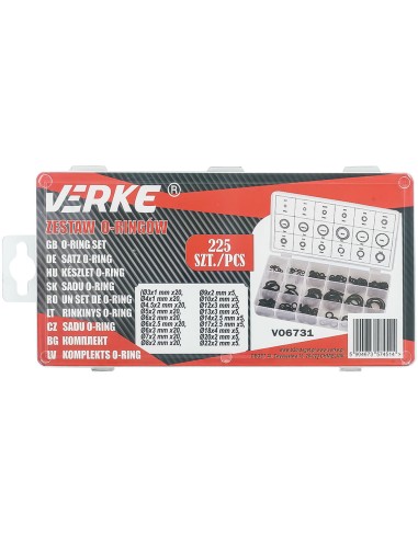 Set 225 garnituri O-ring, Verke, 18... Set 225 garnituri O-ring, Verke, 18...