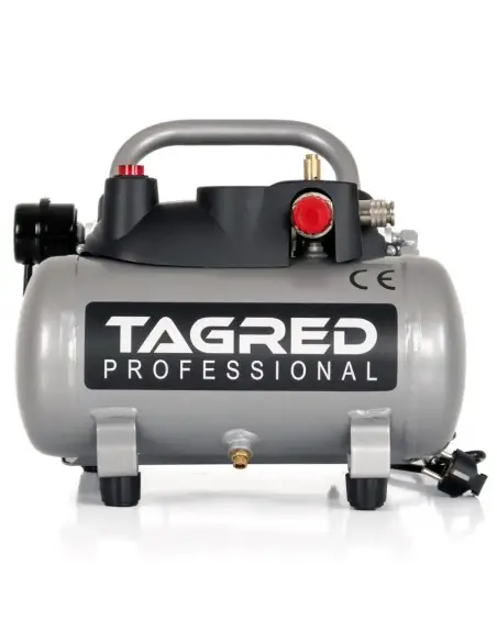 Compresor fara ulei 6L, Tagred, 1100W, 8 bar, doua pistoane, 158 l/min,TA380 Compresor fara ulei 6L, Tagred, 1100W, 8 bar, doua pistoane, 158 l/min,TA380