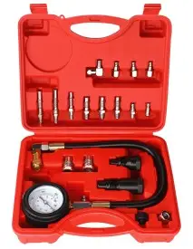 Tester compresie motoare diesel 0-70 bar, Kraft&Dele, 19 piese, KD12538