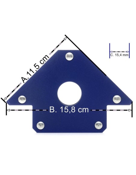 TA621- Dispozitiv magnetic pentru fixare, sudura, 3 unghiuri , 22.5 kg Tagred TAGRED Professional - Sudura