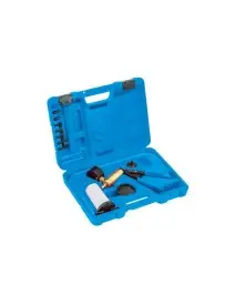 Pompa manuala de vacuum cu manometru, Hogert, set 16 piese, HT8G370