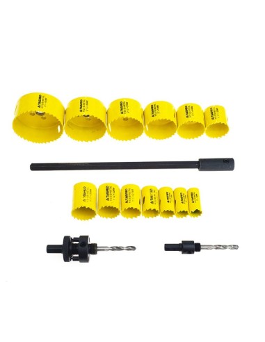 TA1108- Set 17 bucati carote/freze, pentru metal si lem, din otel HSS Tagred TAGRED Professional - Carote