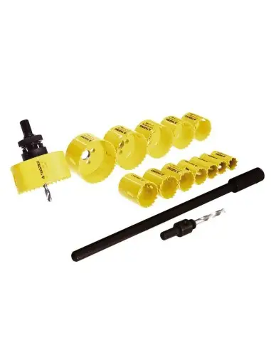 TA1108- Set 17 bucati carote/freze, pentru metal si lem, din otel HSS Tagred TAGRED Professional - Carote