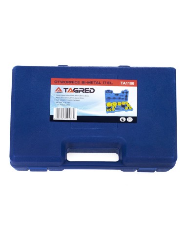 TA1108- Set 17 bucati carote/freze, pentru metal si lem, din otel HSS Tagred TAGRED Professional - Carote