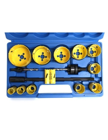 TA1108- Set 17 bucati carote/freze, pentru metal si lem, din otel HSS Tagred TAGRED Professional - Carote