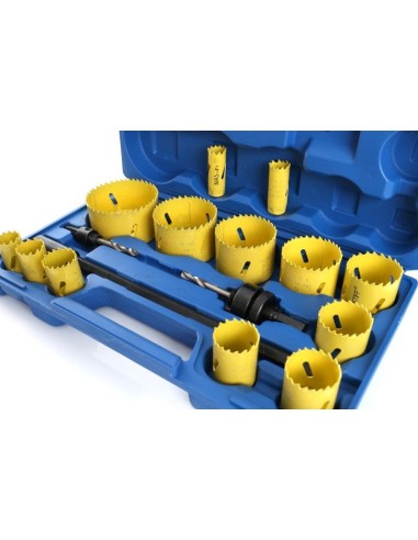TA1108- Set 17 bucati carote/freze, pentru metal si lem, din otel HSS Tagred TAGRED Professional - Carote