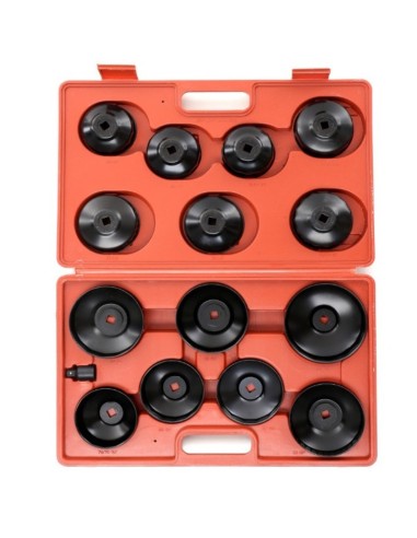 Trusa chei filtru de ulei, Kraft&Dele KD10500, 15 piese, cu adaptor