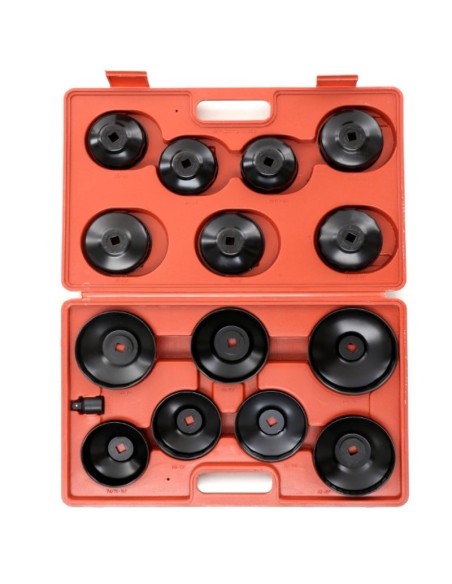 Trusa chei filtru de ulei, Kraft&Dele KD10500, 15 piese, cu adaptor