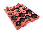 Trusa chei filtru de ulei, Kraft&Dele KD10500, 15 piese, cu adaptor